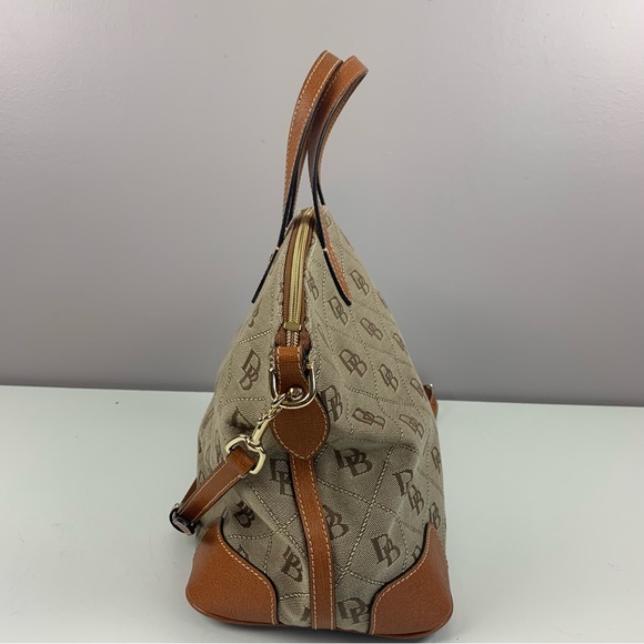Dooney & Bourke Large Gabriella Satchel Dome Bag Natural - Picture 6 of 8